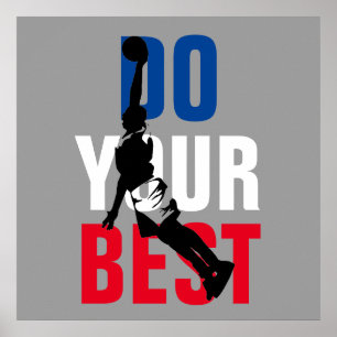 Affiches Faites votre meilleur modèle de basket-ball