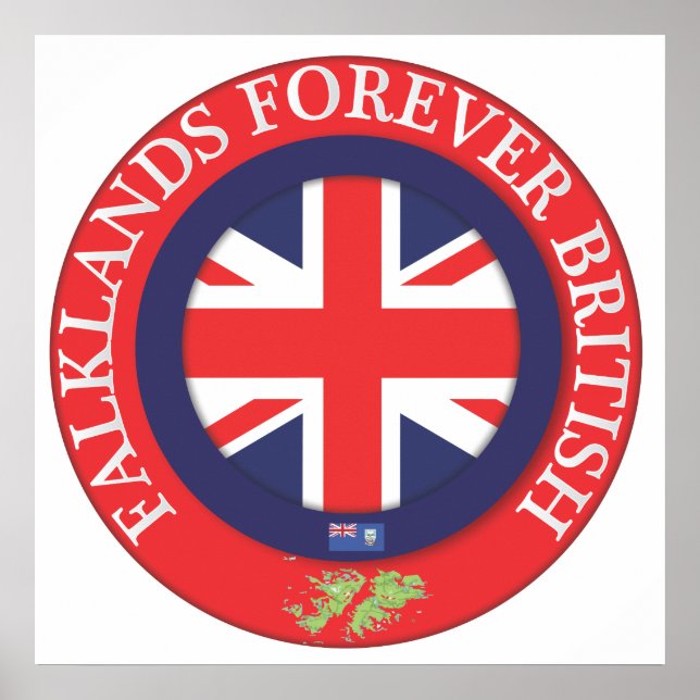 Affiches Falklands Forever British (Devant)