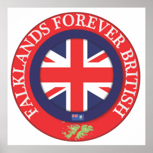Affiches Falklands toujours britanniques