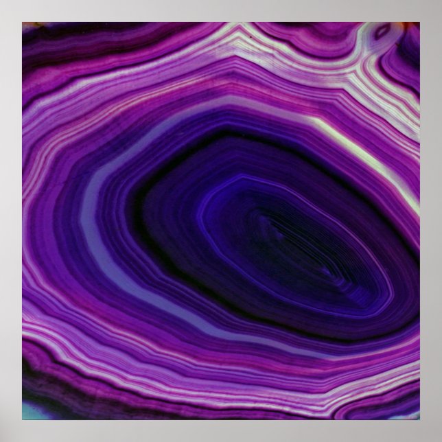 Affiches Falln Swirled Purple Geode (Devant)