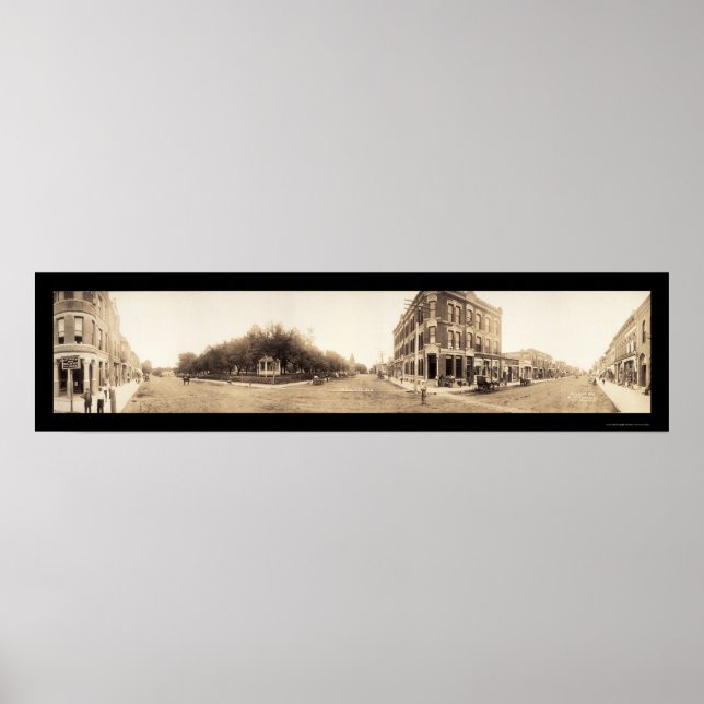 Affiches Falls City, NE Photo 1908 (Devant)