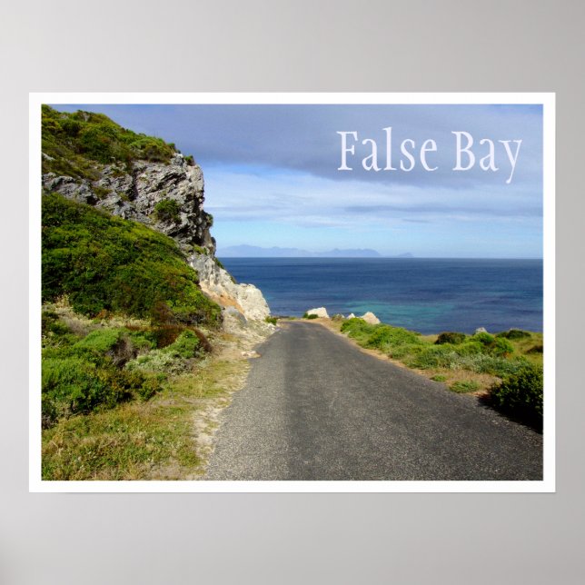 Affiches False Bay, Capetown, Afrique du Sud (Devant)