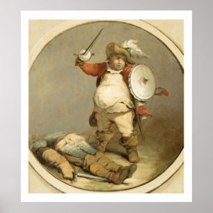 Affiches Falstaff avec le Corps de Hotspur, c.1786 (huile s