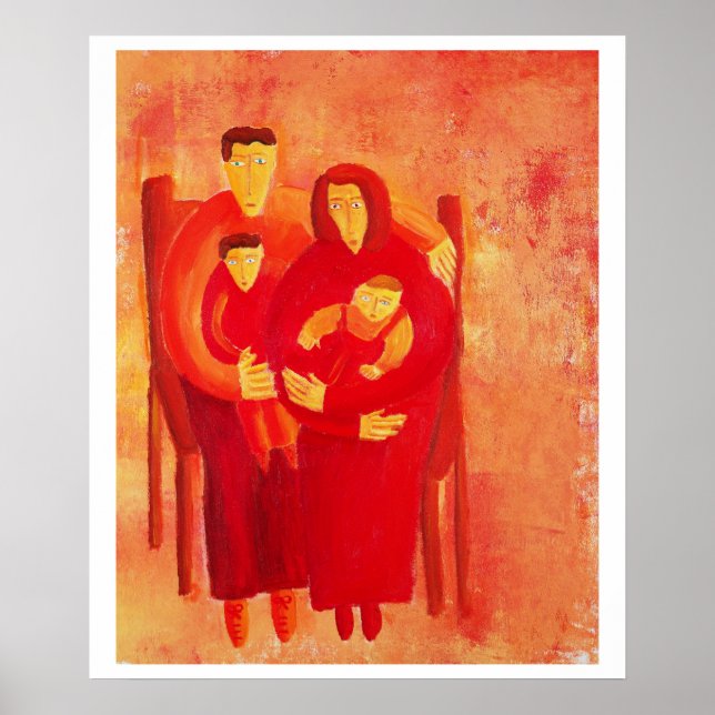 Affiches Famille assise (Devant)