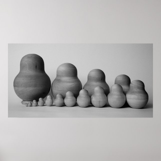 Affiches famille_b&w de matrioshka (Devant)