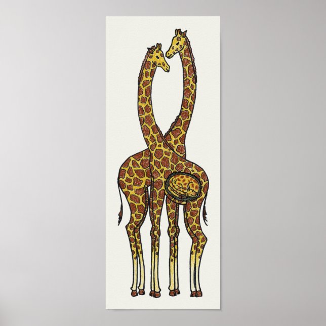 Affiches Famille Giraffe attendue (avril et Oliver) (Devant)