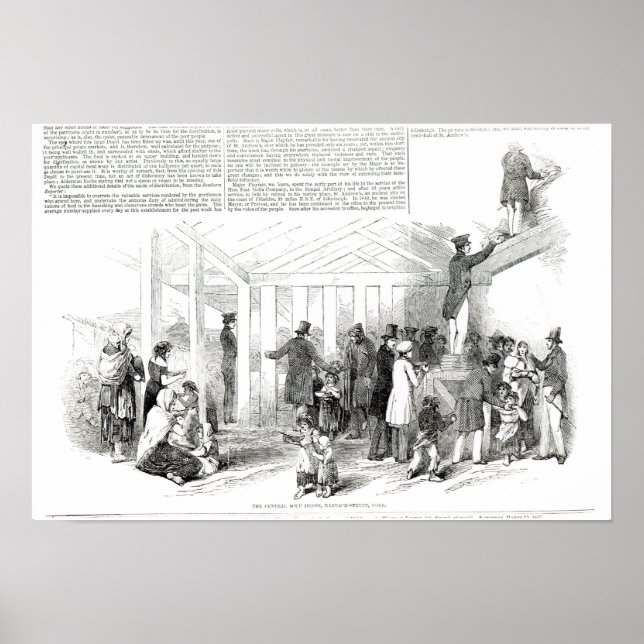 Affiches Famine de pommes de terre irlandaises, 1847 (Devant)