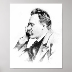 Affiches famous thinker: Friedrich Nietzsche