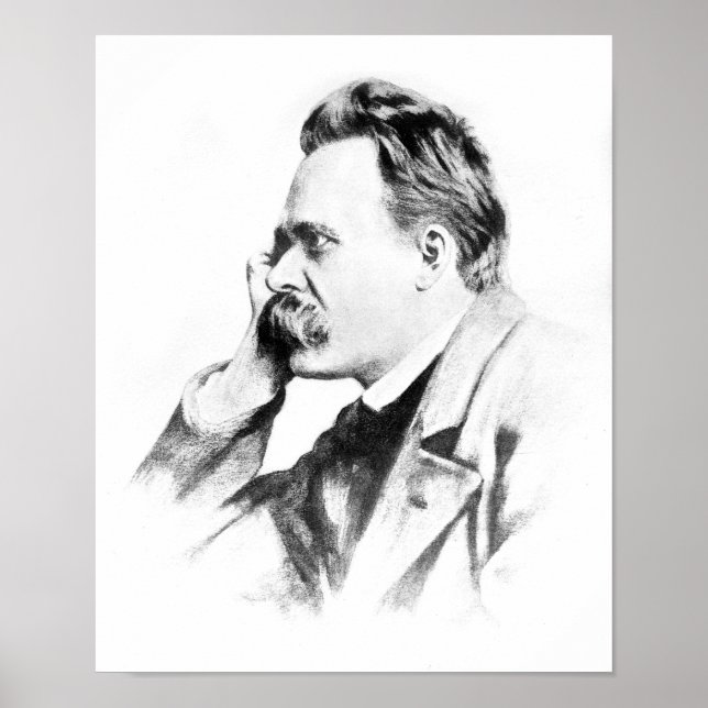 Affiches famous thinker: Friedrich Nietzsche (Devant)