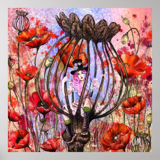 Affiches Fantastiques de Coquelicots (Devant)