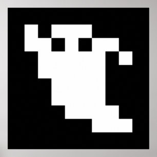 Affiches Fantôme à 8 bits pour pixels