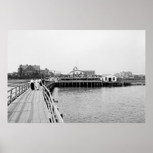 Affiches Far Rockaway From the Inlet, 1904 (Devant)