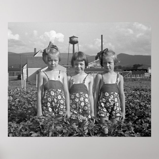 Affiches Farm Girls, 1939. Vintage Photo (Devant)