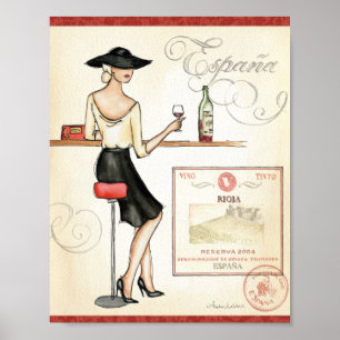 Affiches Fashionista de vin