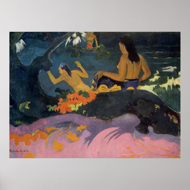 Affiches Fatata Te Miti (En Mer) - Paul Gauguin (Devant)