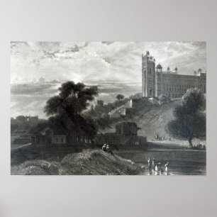 Affiches Fatehpur Sikri près d'Âgrâ, gravé par Brandard
