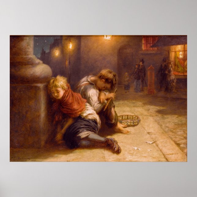 Affiches Fatigued Minstrels (1883) ~Augustus Edwin Mulready (Devant)