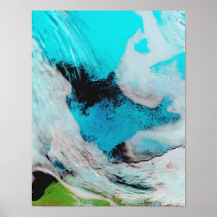 Affiches Fausse vue couleur de Polynya (eau libre)