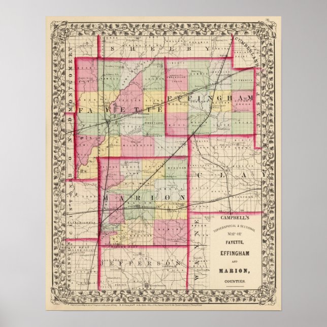 Affiches Fayette, Effingham, Marion, comtés (Devant)