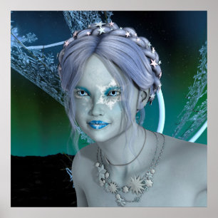 Affiches Fée de neige Imaginaire