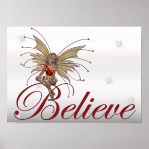 Affiches Féerie de Noël Believe 2 - Imaginaire Imprimer