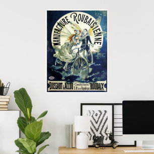 Affiches Fées Art Nouveau vintage, Lune Pierrot