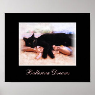 Affiches Feline Ballerina - Ballerina Dreams Imprimer