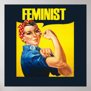 Affiches Féministe vintage Rosie Riveter