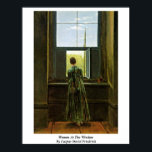 Affiches Femme À La Fenêtre Par Caspar David Friedrich<br><div class="desc">Femme À La Fenêtre Par Caspar David Friedrich. Femme Au Chef-D'Oeuvre De La Fenêtre Par Caspar David Friedrich. Caspar David Friedrich : Était Un Peintre De Paysage Romantique Allemand Du 19Ème Siècle,  Généralement Considéré Comme Le Plus Important Du Mouvement.</div>