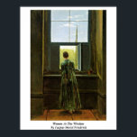 Affiches Femme À La Fenêtre Par Caspar David Friedrich<br><div class="desc">Femme À La Fenêtre Par Caspar David Friedrich. Femme Au Chef-D'Oeuvre De La Fenêtre Par Caspar David Friedrich. Caspar David Friedrich : Était Un Peintre De Paysage Romantique Allemand Du 19Ème Siècle,  Généralement Considéré Comme Le Plus Important Du Mouvement.</div>
