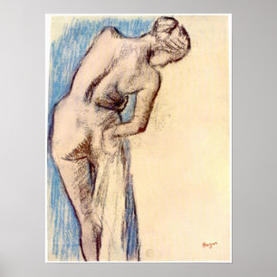 Affiches Femme après le bain par Edgar Degas