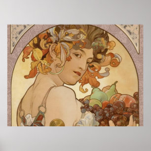 Affiches Femme Art Nouveau Mucha Belle