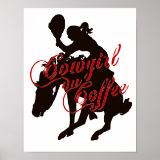 Affiches Femme au café
