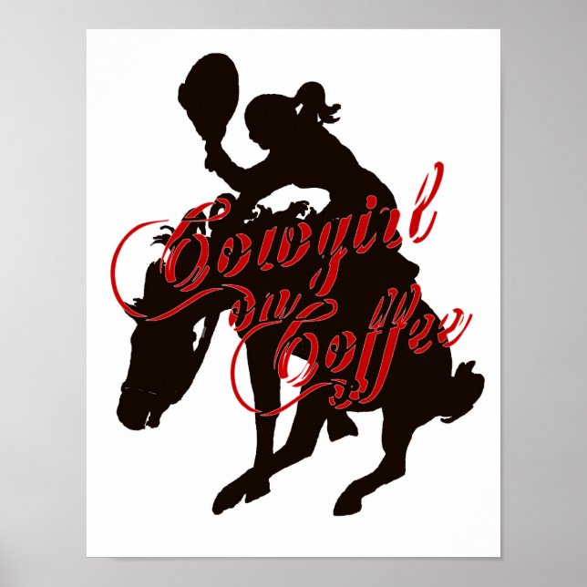Affiches Femme au café (Devant)