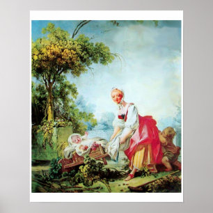 AFFICHES FEMME AVEC DEUX ENFANTS