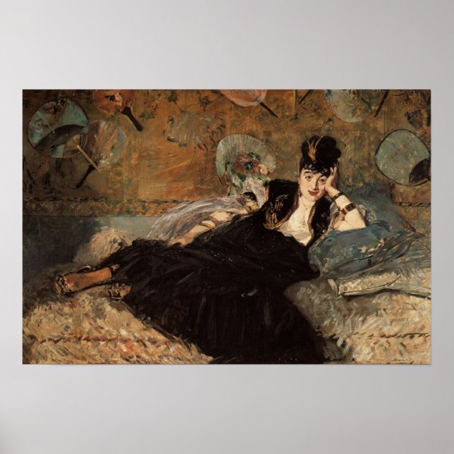 Affiches Femme Avec Fans (Devant)