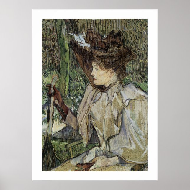 Affiches Femme avec gants (Honorine Platzer) (Devant)