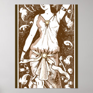 Affiches Femme avec une urne