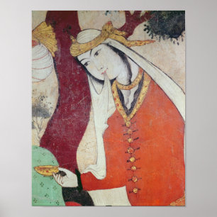Affiches Femme de la Cour de Shah Abbas I, 1585-1627