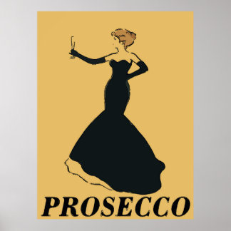 Affiches Femme de parquet de style vintage