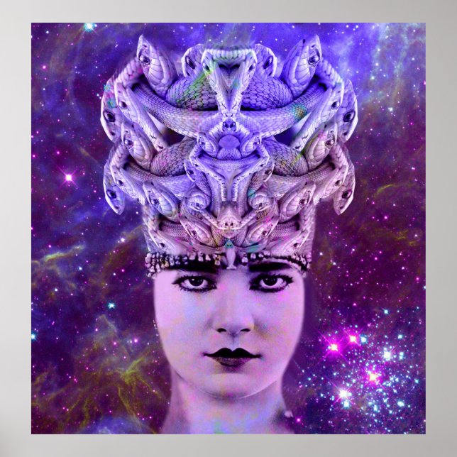 Affiches Femme de serpent Medusa (Devant)