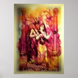 Affiches Femme d'écarlate avec Baphomet