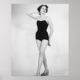 Affiches Femme en corse noire