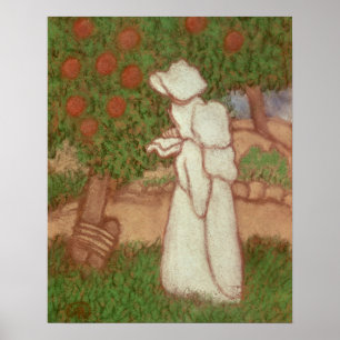 Affiches Femme en robe blanche, 1896