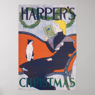 Affiches Femme et chat, Edward Penfield