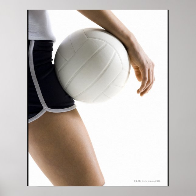 Affiches femme jouant au volley (Devant)