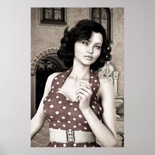 Affiches Femme Vintage