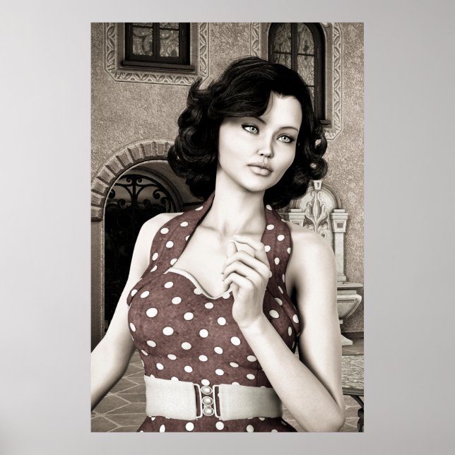 Affiches Femme Vintage (Devant)