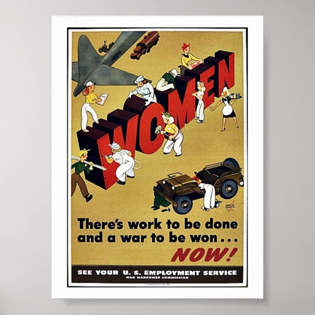 Affiches Femmes 2ème guerre mondiale (Devant)