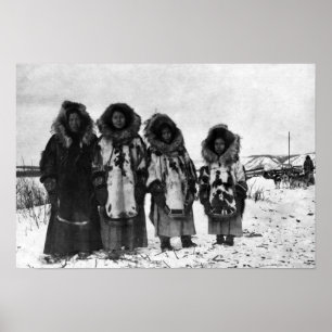 Affiches Femmes esquimaudes en photographie de l'Alaska